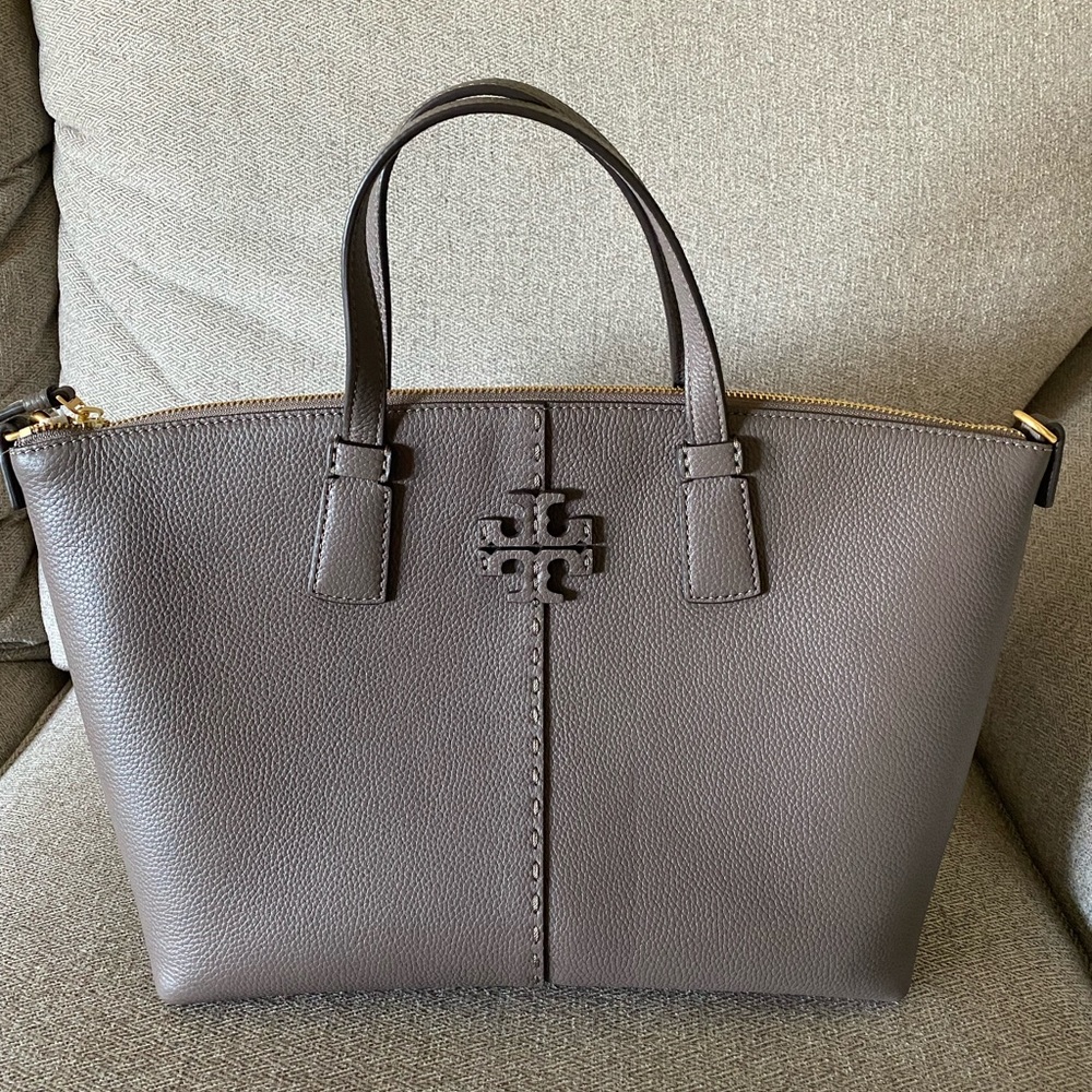 Tory Burch McGraw leather tote